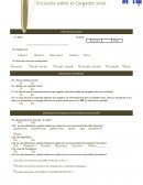 Encuesta Sobre un Cargador Solar