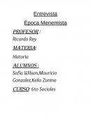 Entrevista Época Menemista