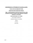 Interconxión de espacios públicos del area metropolitana de guadalajara mediante parques lineales y ciclovias