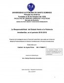 La Responsabilidad del Estado frente a la Violencia intrafamiliar, en el período 2010-2016