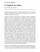 Crítica cinematográfica El Gigante de Hierro