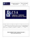 Procedimiento pintura