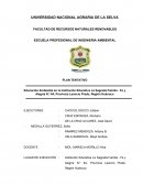 Plan tentativo de educación ambiental en una institución educativa