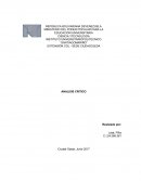 EXTENSIÓN COL - SEDE CIUDADOJEDA ANALISIS CRITICO