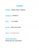 Humanidades - LA GUERRA