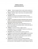 TERMINOS JURIDICOS LEGISLACIÓN EDUCATIVA