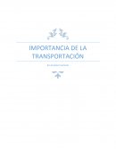 IMPORTANCIA DE LA TRANSPORTACIÓN
