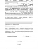 Acta administrativa: Inasistencias injustificadas