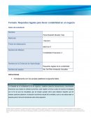 Cuales son los Requisitos legales para llevar contabilidad en un negocio