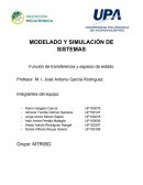 MODELADO Y SIMULACIÓN DE SISTEMAS Función de transferencia y espacio de estado