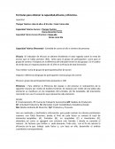 Formulas para obtener la capacidad,eficacia y eficiencia