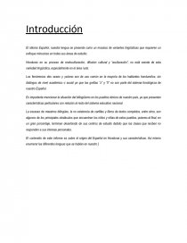 Informe sobre El Español. Página 1