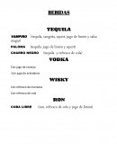Bebidas alcoholicas