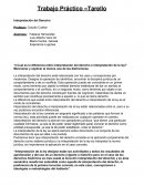 Trabajo Práctico –Tarello Interpretación del Derecho