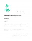 Número y tema de la actividad: Actividad de aprendizaje 1. El lenguaje y la comunicación