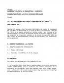 ACCIÓN DE PROTECCION AL CONSUMIDOR ART. 56 DE LA LEY 1480 DE 2011