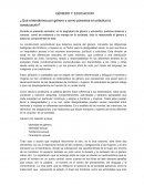 COMO ES EL GÉNERO Y EDUCACION