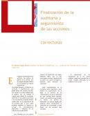 Finalización de la auditoría y seguimiento