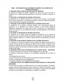 Derecho del trabajo TEMA I ANTECEDENTES DEL MOVIMIENTO OBRERO Y DEL DERECHO DE TRABAJO EN EUROPA