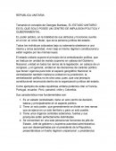 ENSAYO DE REPUBLICA UNITARIA