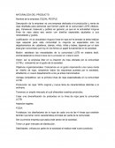 NATURALEZA DEL PRODUCTO