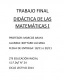 TRABAJO FINAL DIDÁCTICA DE LAS MATEMÁTICAS