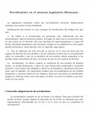 Servidumbre en el sistema legislativo Mexicano