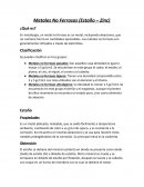 Metales No Ferrosos (Estaño – Zinc)