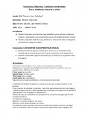 Secuencia didáctica: cambios irreversibles