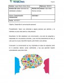 Actividad Habilidades verbales. Objetivo: Desarrollar la comunicación personal