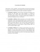 Características de la identidad