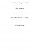 Filosofía de la educación