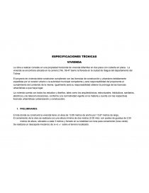 ESPECIFICACIONES TÉCNICAS. Página 1