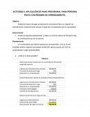 Actividad Aplicación de pago provisional para persona física con régimen de arrendamiento