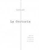 La oratoria. Se puede describir a la oratoria como el arte de hablar con elocuencia