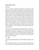 Análisis del Macro entorno Económico La Marqueza
