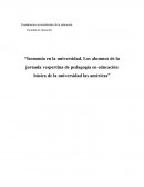 Isonomía en la universidad. Los alumnos de la jornada vespertina de pedagogía en educación básica