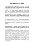 Analisis economico derecho tributario