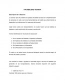 FACTIBILIDAD TECNICA Descripción de la Solución