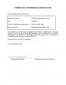 FORMATO DE CONFORMIDAD DE SERVICIO CAS