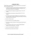 Apuntes musica. Evaluación Inicial