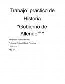 Trabajo práctico de Historia “Gobierno de Allende”