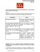 Cuál son los principales retos que afronta McDonald's? ¿Qué problema tiene y cuáles son sus causas?