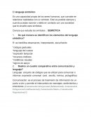 El lenguaje simbólico