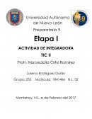 Actividad Integradora Etapa 1 TIC