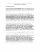 Oportunidades laborales para administradores de negocios internacionales en Colombia