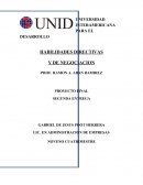 HABILIDADES DIRECTIVAS Y DE NEGOCIACION