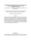 DETERMINACIÓN DE AZUCARES REDUCTORES Y TOTALES EN REFRESCO HIT SABOR PIÑA-NARANJA POR EL METODO DE ACIDO DINITROSALICILICO (DNS)