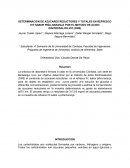 DETERMINACIÓN DE AZUCARES REDUCTORES Y TOTALES EN REFRESCO HIT SABOR PIÑA-NARANJA POR EL METODO DE ACIDO DINITROSALICILICO (DNS)