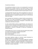 El procedimiento Procedimiento Ordinario y Especial